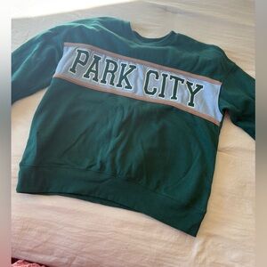 OAK + FORT Teal Sweatshirt